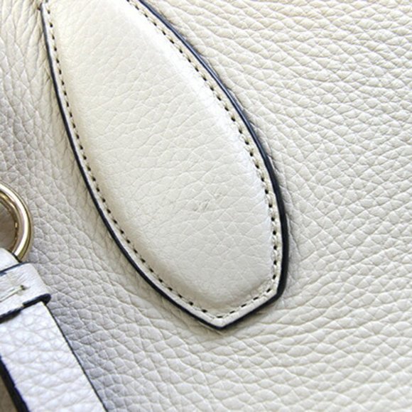 SALVATORE FERRAGAMO White Leather Tote Bag - Picture 6 of 9